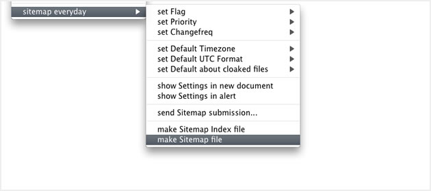 make Sitemap file